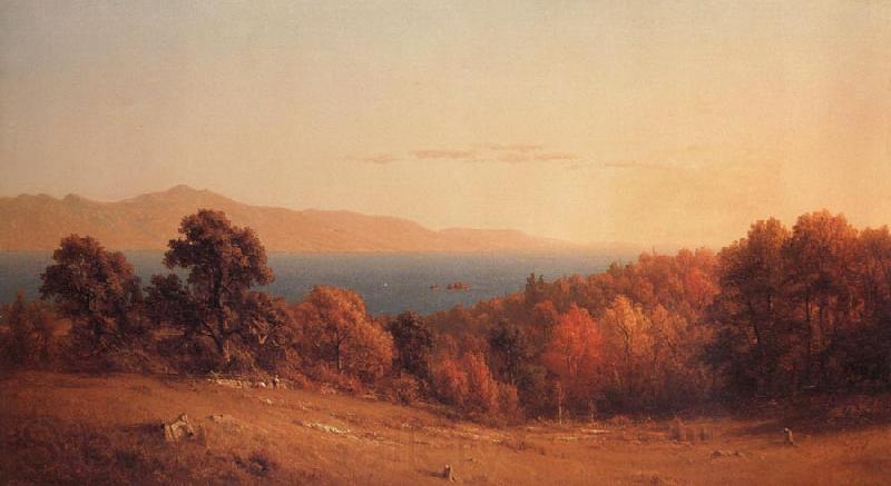 Sanford Robinson Gifford Lake Scene Spain oil painting art